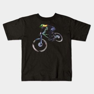 mtb downhill Kids T-Shirt